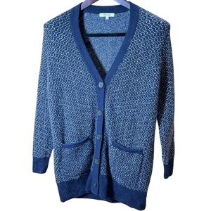 ✨ MADEWELL ~ Bird’s Eye Maysfield Cardigan in Navy Marled ~ Size XS ✨